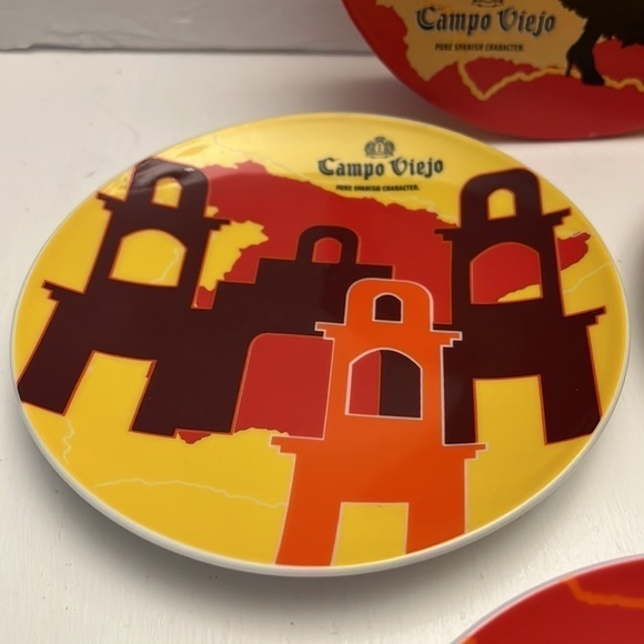 Campo Vieje Pure Spanish Character set of 3 hors d’oeuvre plates in box - Picture 3 of 6